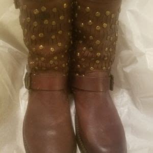 Frye Shoes Reducedwomens Frye Jenna Cut Stud Short Boots Poshmark