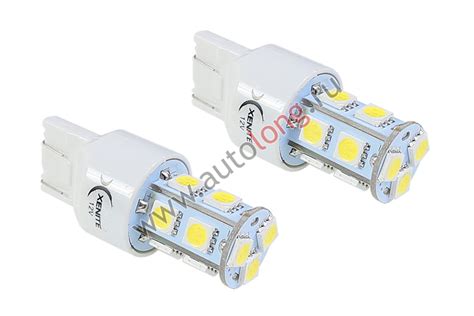 Лампа светодиодная двухконтактная 12В TP137DRL Xenite (T20/W21/5W/7443 ...