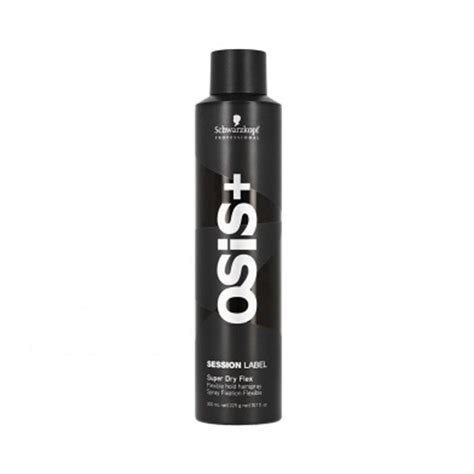 Schwarzkopf Professional Osis Session Label Super Dry Fix Strong Hold Hair Spray Fixation Forte