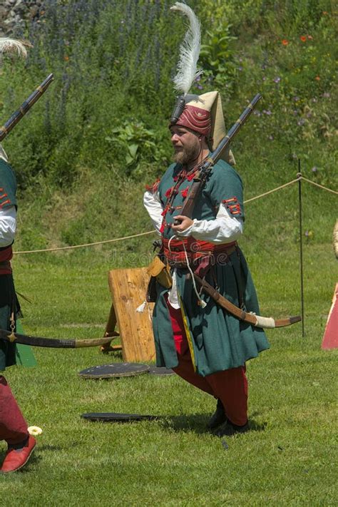 Actors in Janissaries Uniforms at a Historical Show Editorial ...