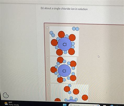 (b) about a single chloride ion in solution | Chegg.com