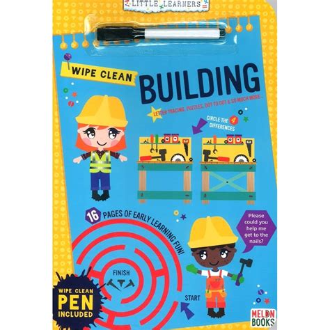 BBW Building Wipe Clean Book ISBN Shopee Malaysia
