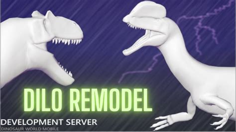 Dilophosaurus Remodel Leaks Roblox Dinosaur World Mobile Youtube