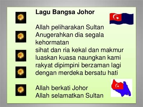 Lirik Lagu Bangsa Johor Dalam Bahasa Melayu Georgecelvillarreal