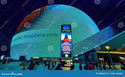 The Sphere In Las Vegas At Night Las Vegas United States October