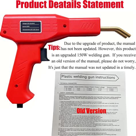 Buy 150W Plastic Welder 2 In 1 Plastic Welding Kit Plastic Repair Welder Soldering Hot Stapler