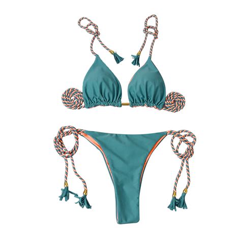 Yoodem Swimsuit For Women One Piece Swimsuit Women S 2 Piece Bathing Suits Halter Ring Bikini