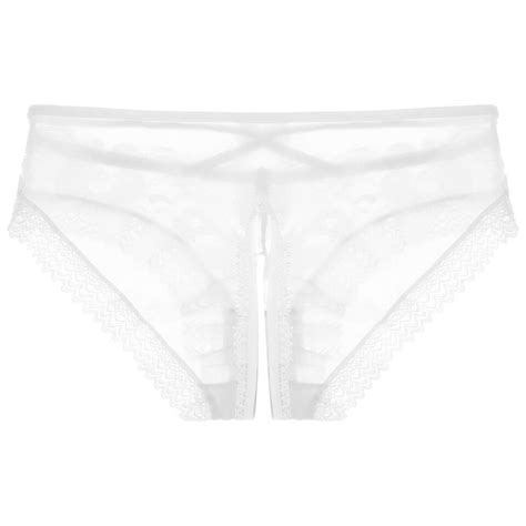 Men Mesh Sheer Bikini Briefs Low Rise Crotchless Panties Sissy Lace Underwear Ebay