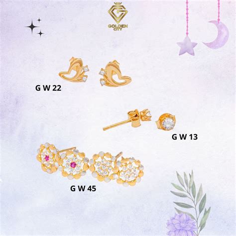 Jual Anting Emas Asli 8 Karat Model Giwang Shopee Indonesia