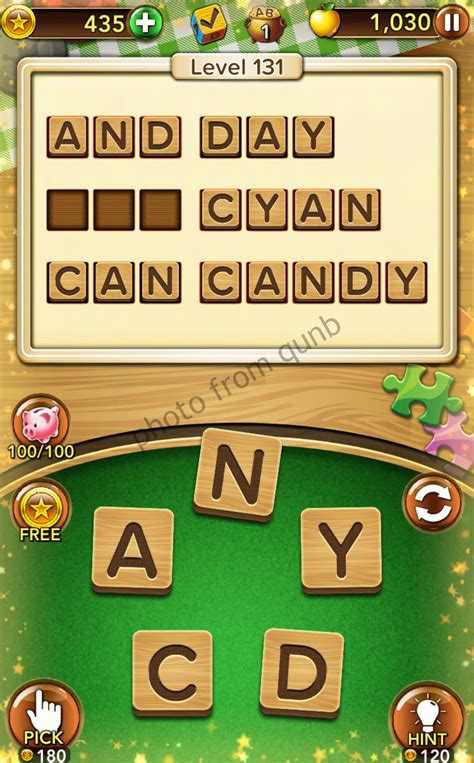 word collect level  answers