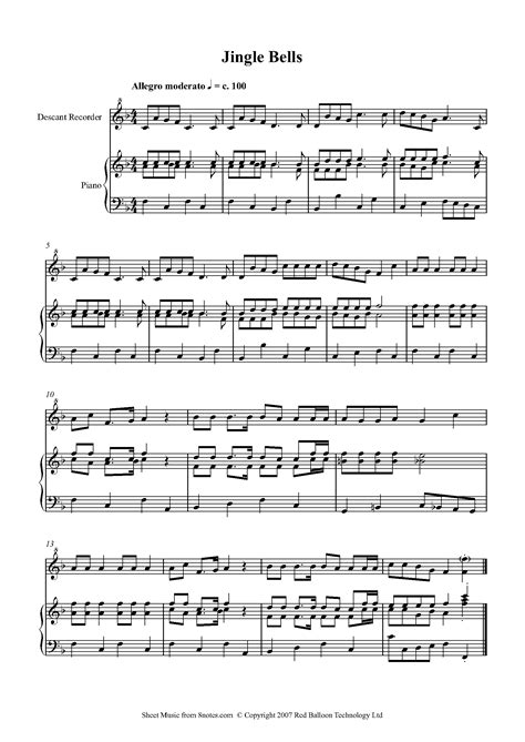 Free Recorder Sheet Music, Lessons & Resources - 8notes.com