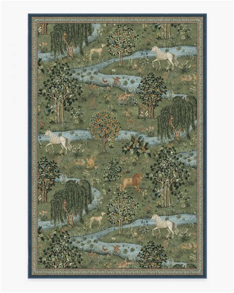 Morris And Co Owl And Willow Green Tufted Rug Ruggable