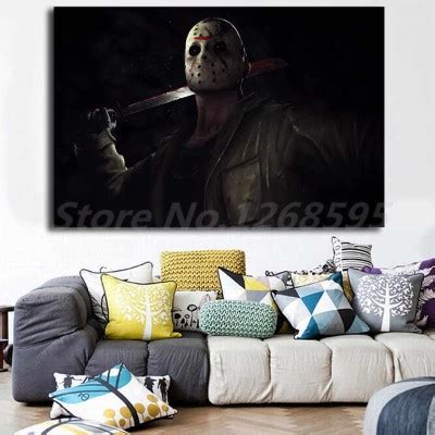 Mortal Kombat X Jason Voorhees Hd Wallpaper Canvas Living Room Modern