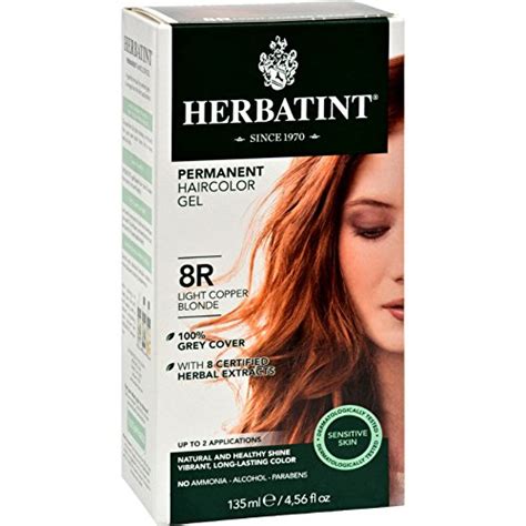 Herbatint Permanent Herbal Haircolour Gel R Light Copper Blonde Ml Walmart Canada