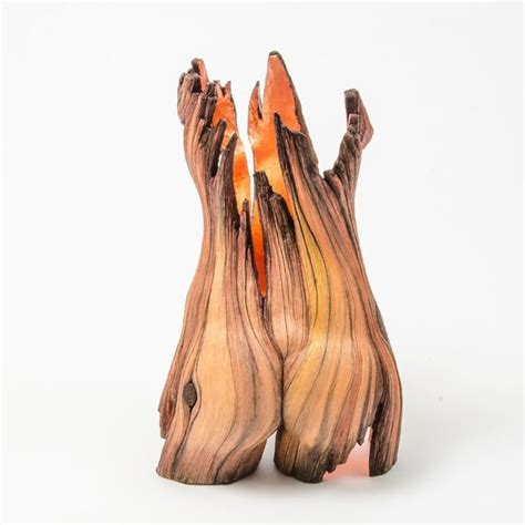 Скульптор делает завораживающие «деревянные» скульптуры из керамики (27 ...