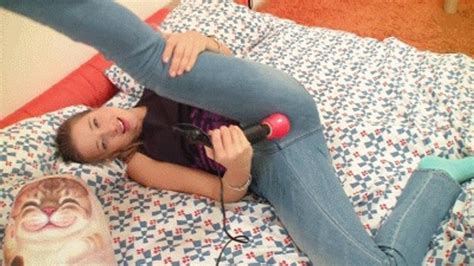 The Vibrator Gets Her Horny Jeans Orgasm Clips Sale