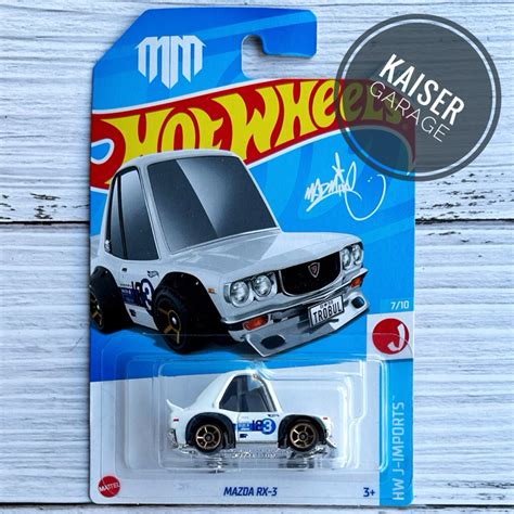Hot Wheels Mazda Rx White Madmike Tooned Shopee Malaysia