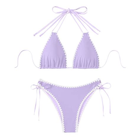 Teveq Women S Terrycloth Swimsuit Summer Bikini Set With Chest Pad Swim Suits For Women