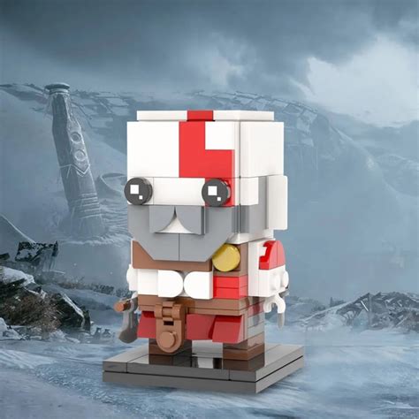 Конструктор Кратос Бог Войны 134 детали / Пупс Brickheadz God of War ...