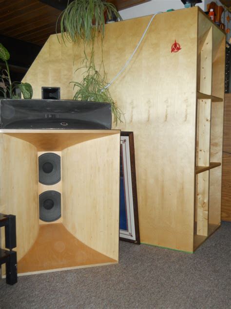 Front Loaded Sub Bass Horn Eminence Lab15 Woofer Very Large Powerful Bass Horn Great For Under