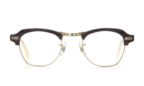 Bausch&Lomb vintage ボシュロム ヴィンテージ メガネ通販 推定1950〜60年代 BROW 1/10 12KGF ...