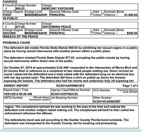 Another Couple Arrested For Public Sex At Giant Florida Retirement Community The Smoking Gun