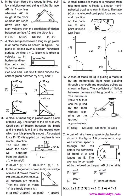 Jee Main Physics Model Questions With Key India Vidya Hot Sex Picture