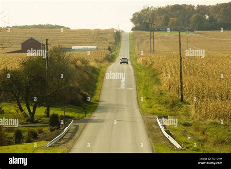 Country Road, Kidron, Ohio, USA Stock Photo - Alamy