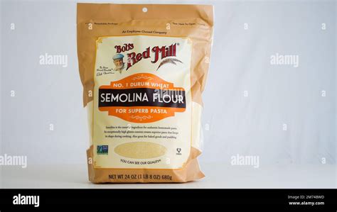 Norwalk Ct Usa January 4 2023 Semolina Flour From Bobs Red Mill