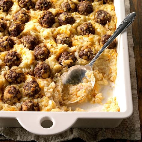 Meatball Hash Brown Bake Recipe How To Make It