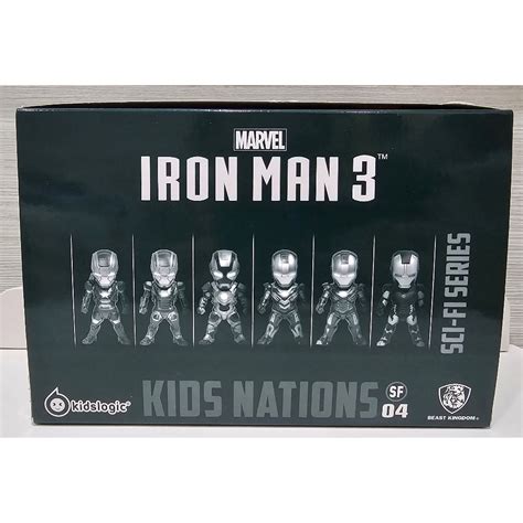 絕版野獸國 KIDS NATION SF04 套裝組 正版 HOT TOYS 鋼鐵人 Q版公仔 耳機塞 蝦皮購物