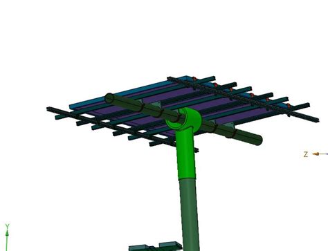 太阳能双轴跟踪系统支架step 模型图纸下载 懒石网