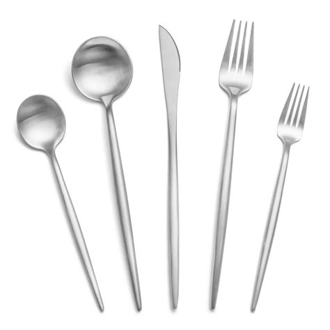 40 Piece Silverware Set Service For 8 Eiubuie Premium Stainless Steel