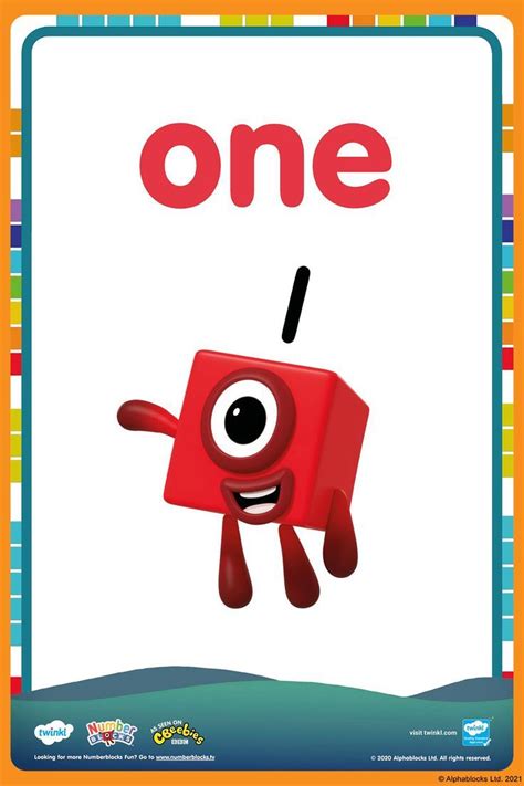 Numberblocks: Numberblock One | Activities, Police crafts, Block birthday
