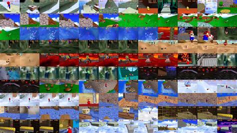 Super Mario 64 120 Stars Simultaneously Start Sync Youtube