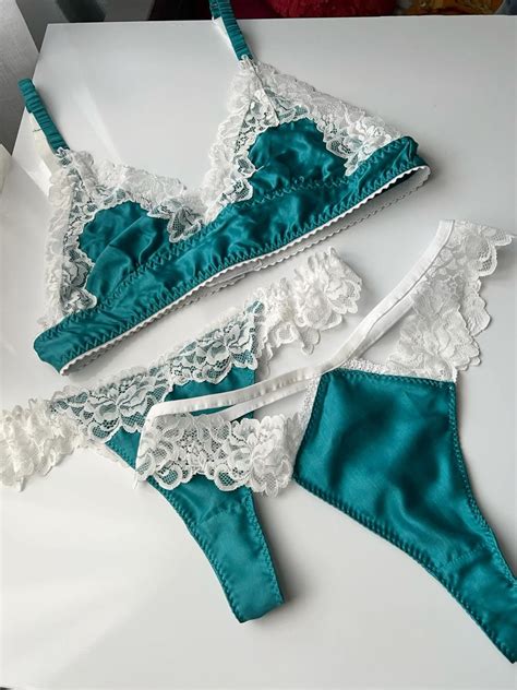 Floral Lace Triangle Lingerie Set Artofit