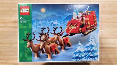 LEGO Santa S Sleigh WITH FOUR REINDEER YouTube