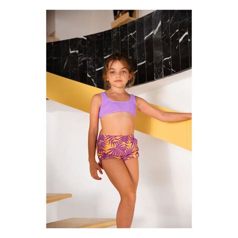 Bonjour Smocked Bikini Purple Smallable