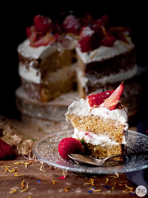 Naked Cake Al Cardamomo De Fresas Con Nata Para San Valent N Jaleo En La Cocina