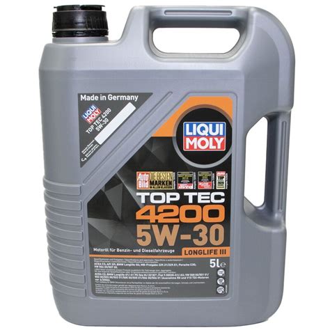 Motoröl Top Tec 4200 5W-30 LIQUI MOLY 7 Liter mit Ölfilter 38477 , 106,95