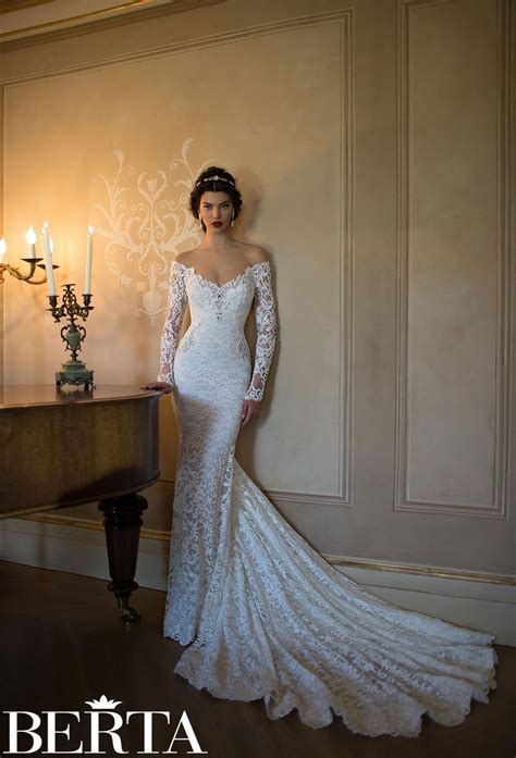 Long Sleeve Mermaid Wedding Gown