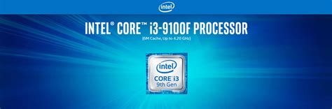 Intel Core i3-9100F Coffee Lake Quad-Core up to 4.2 GHz ...