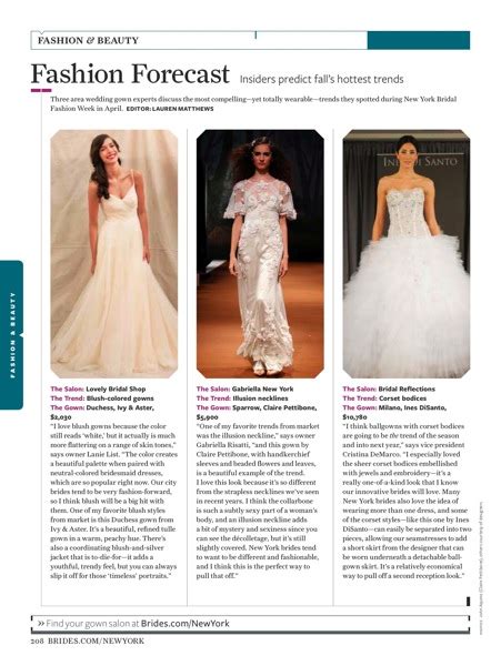 Fashion Forecast Insiders Predict Falls Hottest Trends Brides