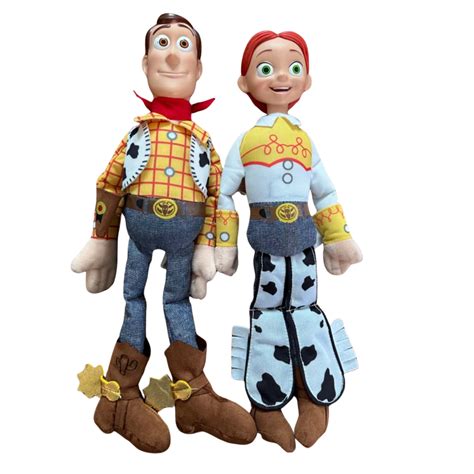 Toy Story 4 Talking Plush Woody And Jessie Dolls S Used Good