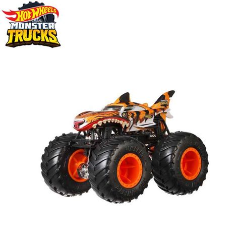 Машинка Mattel Hot Wheels Monster Trucks Монстр трак FYJ Tiger Shark Подарочная коробка