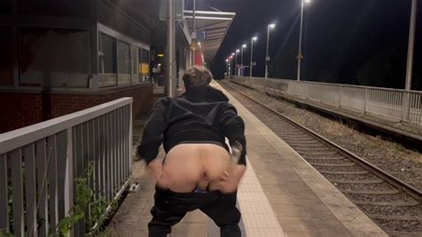Risky Public Outdoor Anal Dildo Compilation