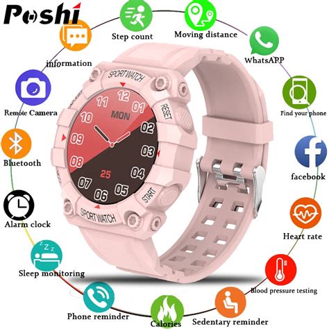 Poshi Full Touch Screen Smartwatch For Women Original Waterproof