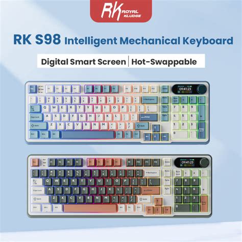 Rk Royal Kludge S Rgb Mechanical Keyboard Wireless Wired Bluetooth G Hot Swappable Gaming
