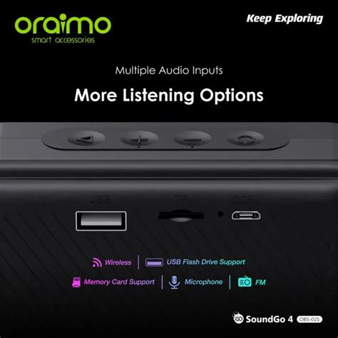 Oraimo Obs S Soundgo Ultra Portable Wireless Speaker Penguin Bd