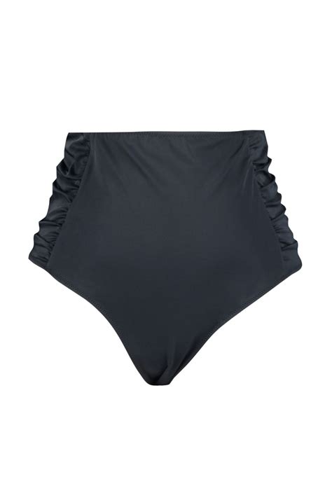 Trendyol Curve Schwarze Bikini Unterseite mit hoher Taille und Übergröße TBBSS BA Trendyol